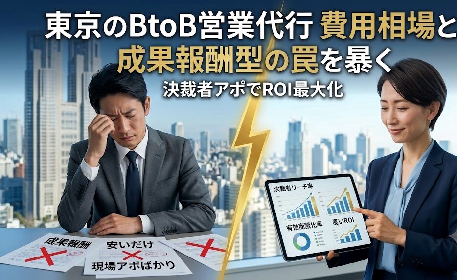 BtoB営業代行の費用相場｜成果報酬型の罠と正しい予算の考え方