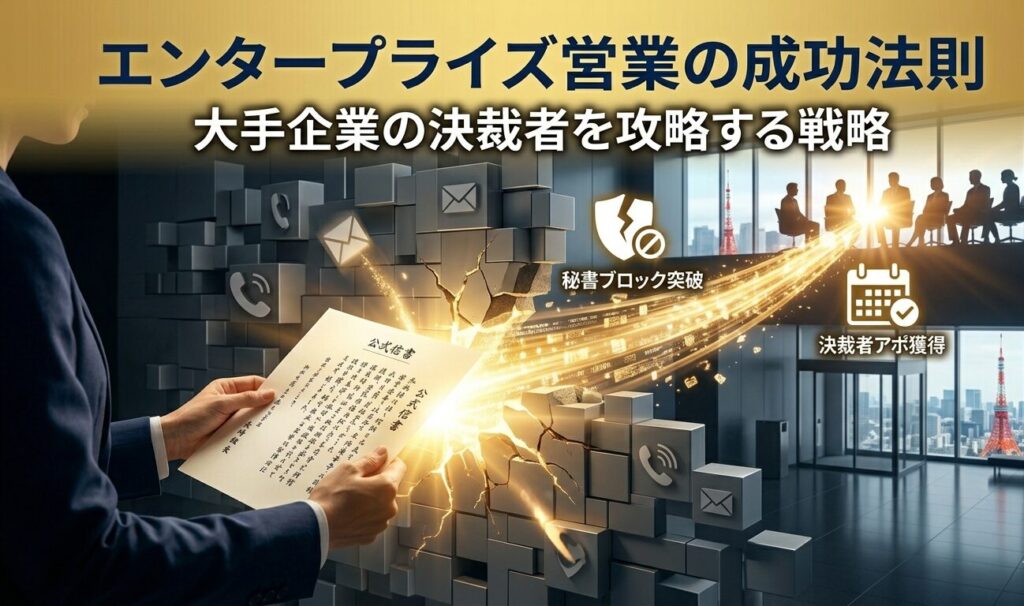 エンタープライズ営業の成功法則｜大手企業の決裁者を攻略する戦略のサムネイル画像