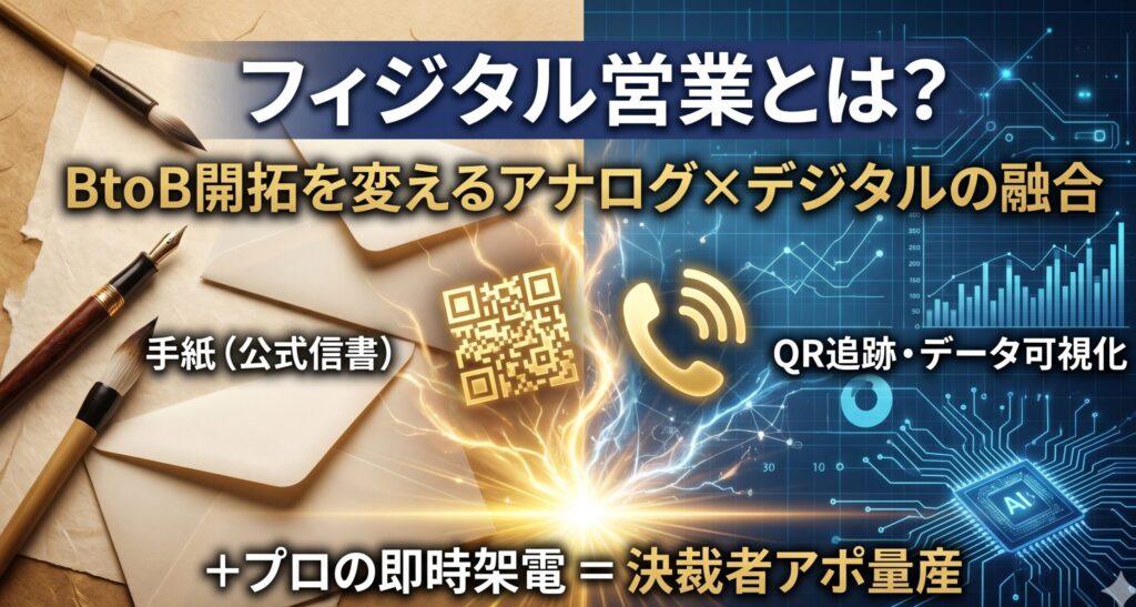 フィジタル営業とは？BtoB開拓を変えるアナログ×デジタルの融合