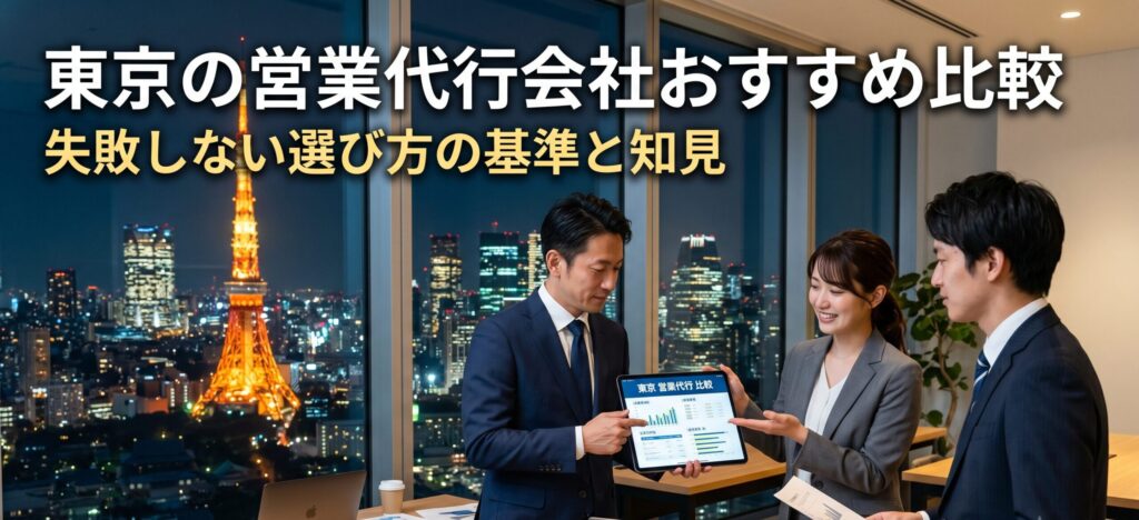 東京の営業代行会社おすすめ比較 失敗しない選び方の基準と知見アイキャッチ画像